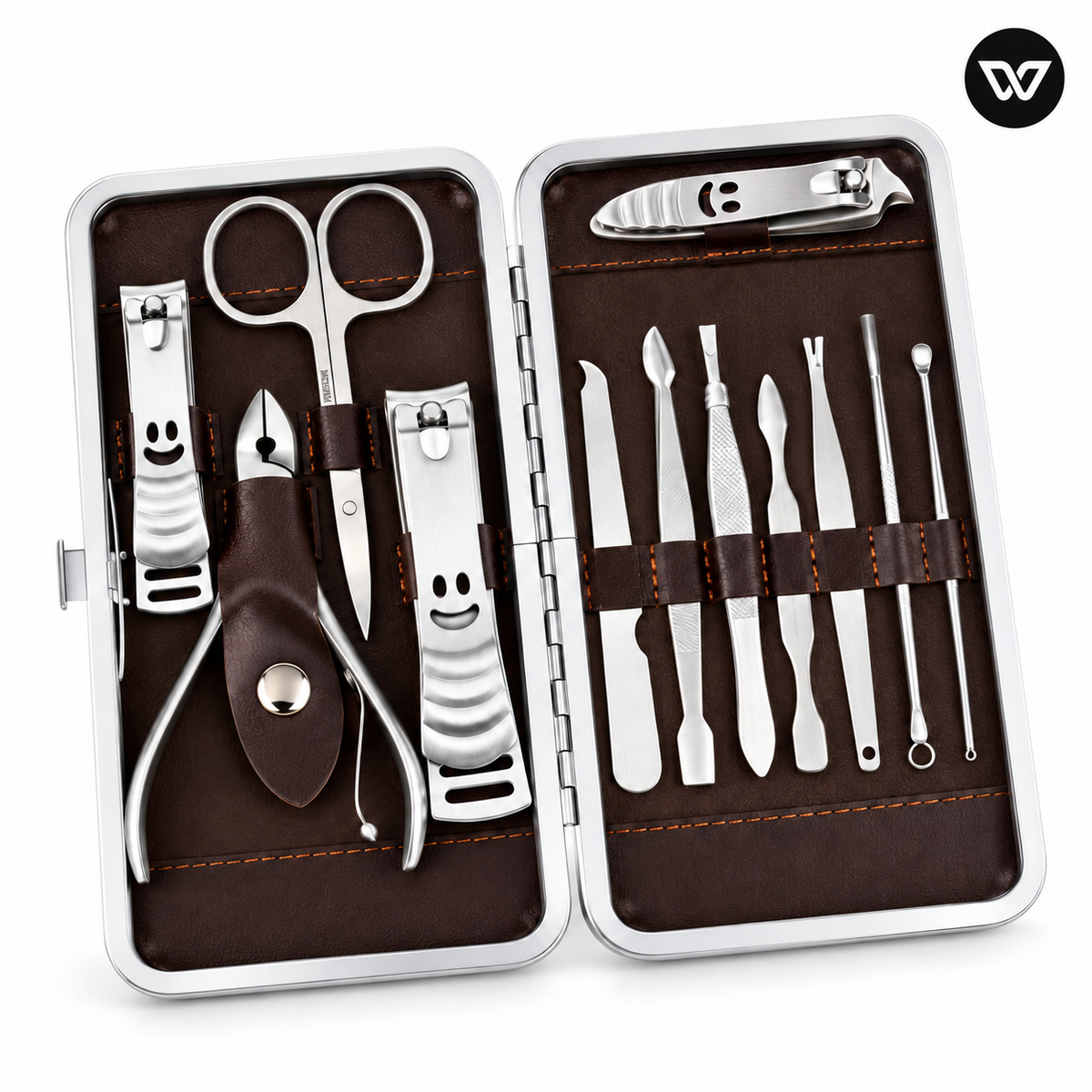 Kit de Manicura y Pedicura 12 Piezas Portátil